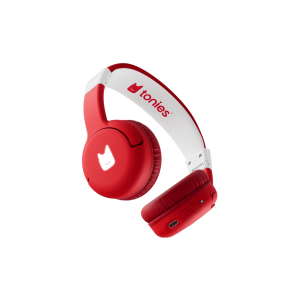 Bluetooth Headphones: Sunset Red